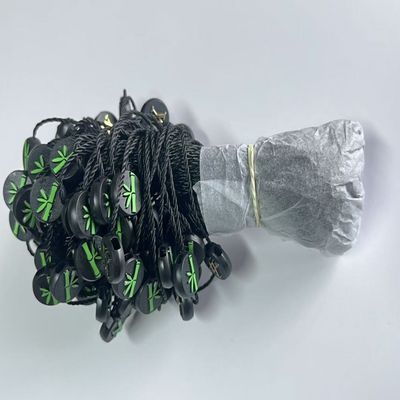 Asılı Giysi Swing Plastik Etiket İp Bağlayıcılar Siyah Hafif