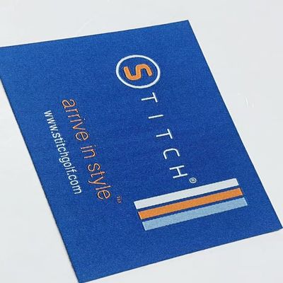 Satin Şam Giysi Dokunmuş Dikiş Etiketleri Özel Baskılı nakışlı