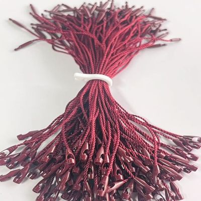 Burgundy ABS Polyester Nylon Tag Bağlayıcılar Loop Kurşun Şekilli Kolye