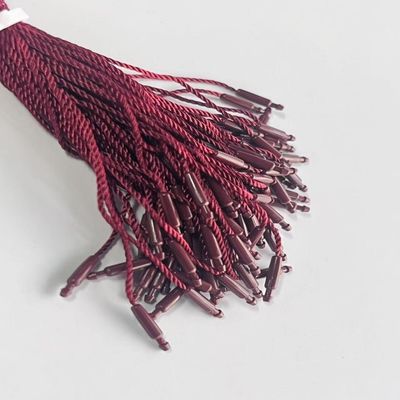 Burgundy ABS Polyester Nylon Tag Bağlayıcılar Loop Kurşun Şekilli Kolye