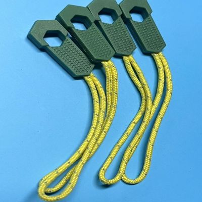 500 pcs Plastik Silikon Jumpsuit Fermuar Yardımcısı Neylon Fermuar Çekici Giysi için
