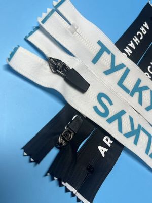 Hava koşullarına dayanıklı kordon fermuar çekicisi Nylon fermuar ceket özelleştirilmiş