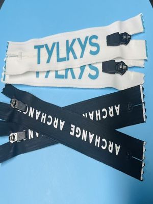 Hava koşullarına dayanıklı kordon fermuar çekicisi Nylon fermuar ceket özelleştirilmiş