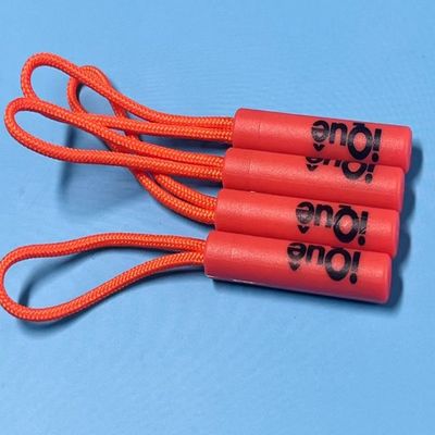 Su geçirmez turuncu plastik salıncak kordon fermuar çekicisi kıyafetler için takım elbise