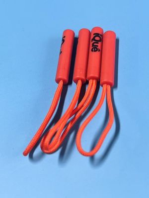 Su geçirmez turuncu plastik salıncak kordon fermuar çekicisi kıyafetler için takım elbise
