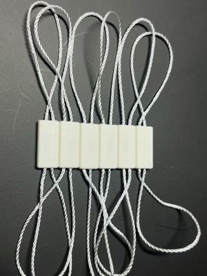 Dikdörtgen Polyester Snap Lock Plastik Etiket Bağlayıcı Beyaz Eko Dostu