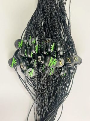 Asılı Giysi Swing Plastik Etiket İp Bağlayıcılar Siyah Hafif