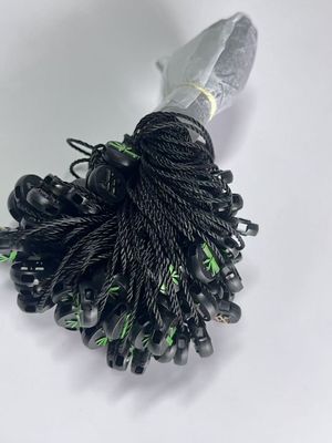 Asılı Giysi Swing Plastik Etiket İp Bağlayıcılar Siyah Hafif