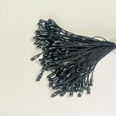 Perakendecilik için Custom Plain Swing Black Hang Tag String Cord