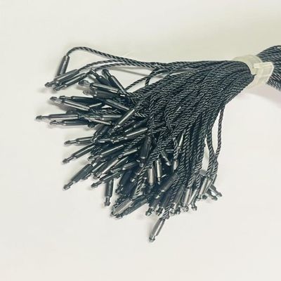 Perakendecilik için Custom Plain Swing Black Hang Tag String Cord