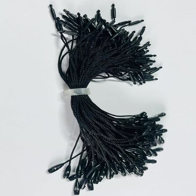 Perakendecilik için Custom Plain Swing Black Hang Tag String Cord