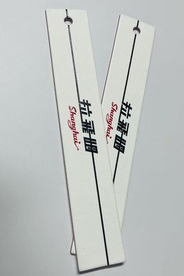 Snap Lock Style Clear Plastic Clothing Hang Tag for Clothing Labelin