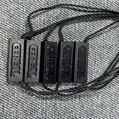 Black Flexible Garment Swing Tags Customizable Durable Apparel Labels Perfect for Clothing Industry Enhancing Visibility