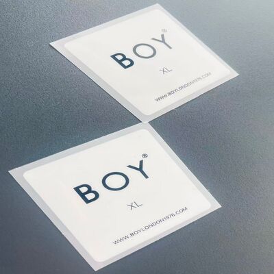 According To Your Request Or Artwork Heat Transfer Clothing Labels Printing Label Page Size mm Made For Apparel Labeling Purposes