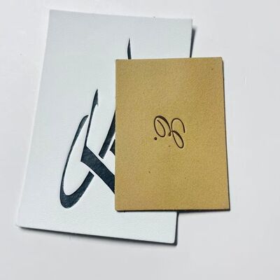 Embossed Jeans Leather Label Unique Garment Label Leather Patch Ideal for Custom Denim Clothing and Accessories